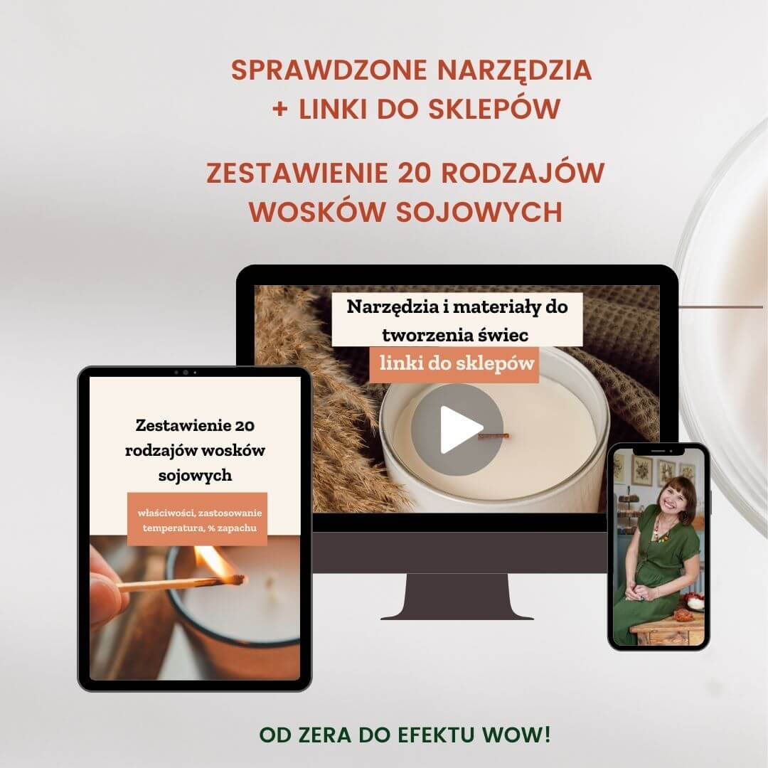 Paczka- Zestawienie wosków + Lista narzędzi